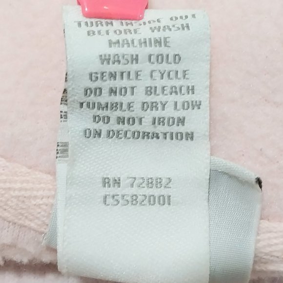 Bundle of Joy Christmas Sweater Size Medium Pink 100%‎ Polyester Zip Up #1256 - Picture 4 of 8